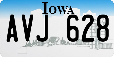 IA license plate AVJ628