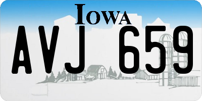 IA license plate AVJ659
