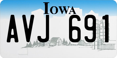 IA license plate AVJ691