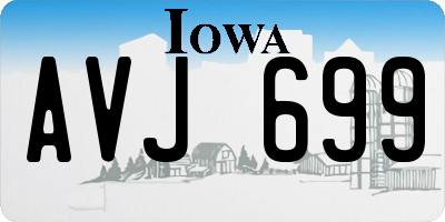 IA license plate AVJ699