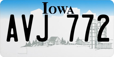 IA license plate AVJ772