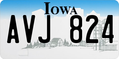 IA license plate AVJ824
