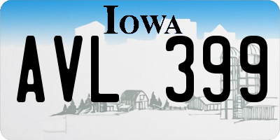 IA license plate AVL399
