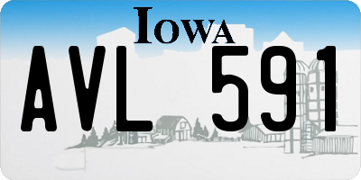 IA license plate AVL591