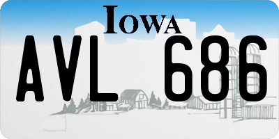 IA license plate AVL686