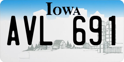 IA license plate AVL691