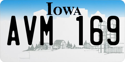 IA license plate AVM169