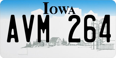 IA license plate AVM264