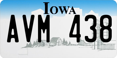 IA license plate AVM438