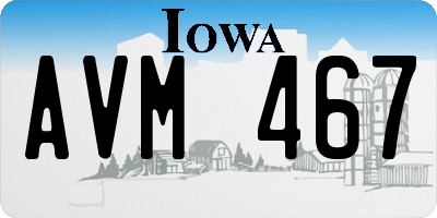 IA license plate AVM467