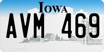 IA license plate AVM469