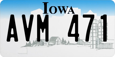 IA license plate AVM471