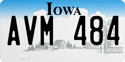 IA license plate AVM484