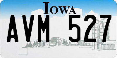 IA license plate AVM527
