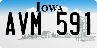 IA license plate AVM591