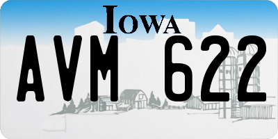 IA license plate AVM622