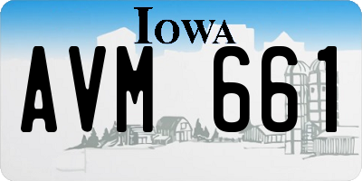 IA license plate AVM661