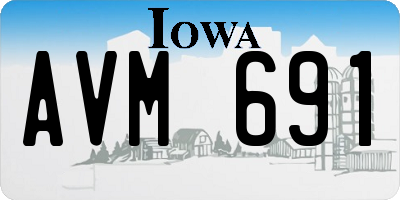 IA license plate AVM691