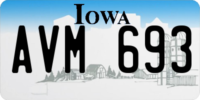 IA license plate AVM693