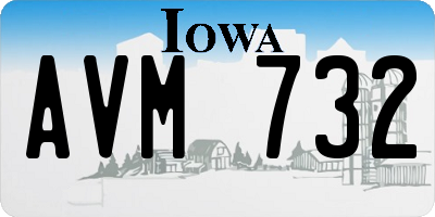 IA license plate AVM732
