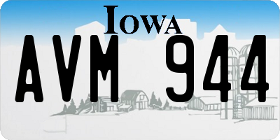 IA license plate AVM944
