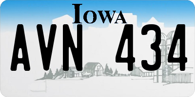 IA license plate AVN434