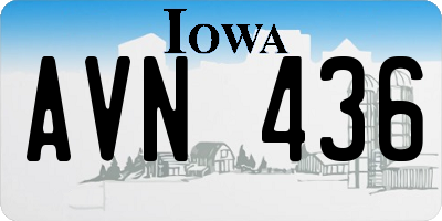 IA license plate AVN436
