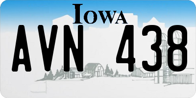 IA license plate AVN438