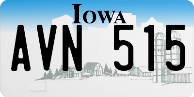 IA license plate AVN515