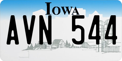 IA license plate AVN544