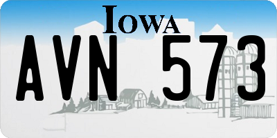 IA license plate AVN573