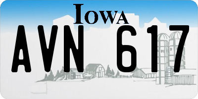 IA license plate AVN617