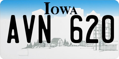 IA license plate AVN620