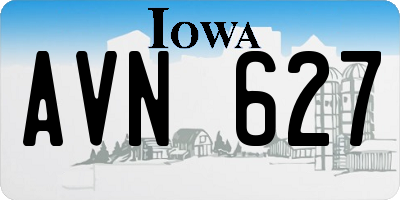 IA license plate AVN627