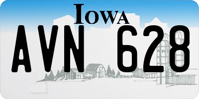 IA license plate AVN628