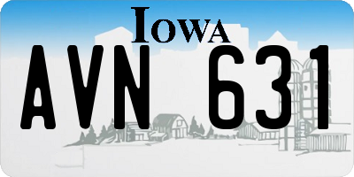 IA license plate AVN631