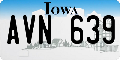 IA license plate AVN639