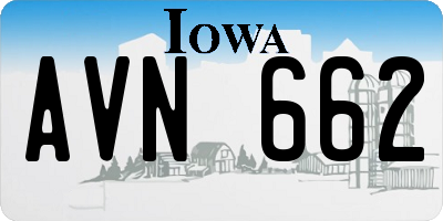 IA license plate AVN662