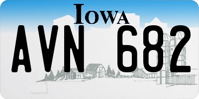 IA license plate AVN682