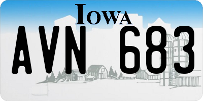IA license plate AVN683