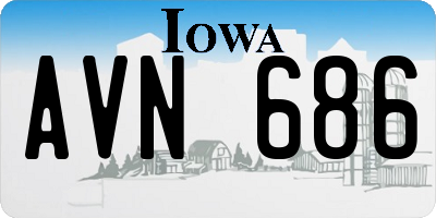 IA license plate AVN686