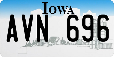 IA license plate AVN696