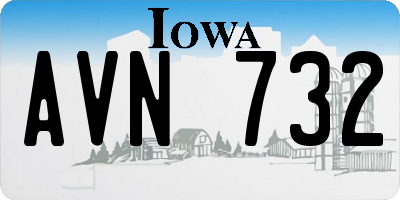 IA license plate AVN732