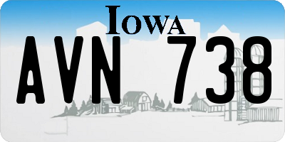 IA license plate AVN738