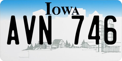 IA license plate AVN746