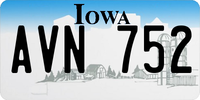 IA license plate AVN752