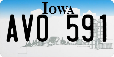 IA license plate AVO591