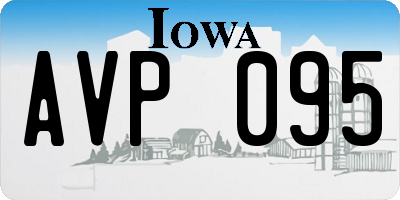 IA license plate AVP095