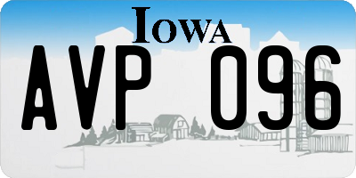 IA license plate AVP096