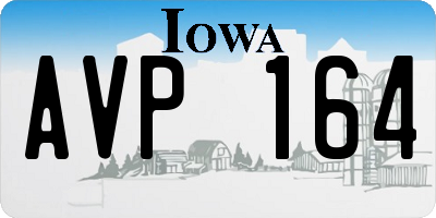 IA license plate AVP164